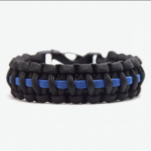 Paracord náramek Blue Line